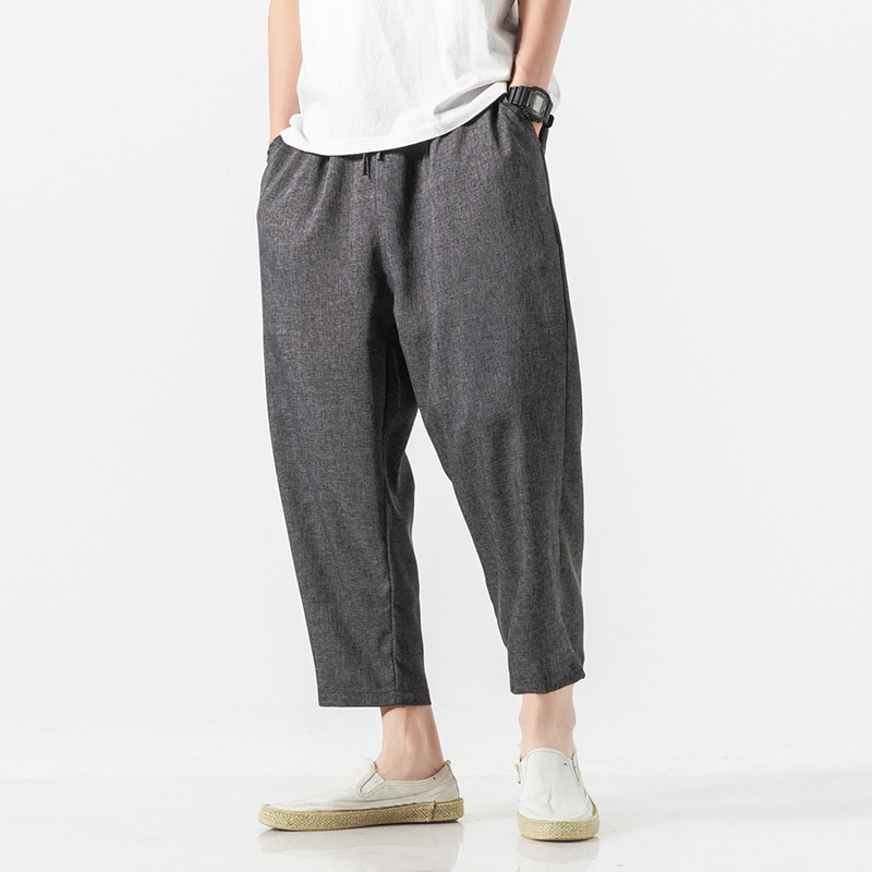 Mens Harem Pants Japanese Casual Cotton Linen Sweatpants Man Jogger Pants Harajuku Style Loose Male 2020 Large Size M-5XL, Light gray color
Mens Harem Pants Japanese Casual Cotton Linen Sweatpants Man Jogger Pants Harajuku Style Loose Male 2020 Large Size M-5XL, Light gray color