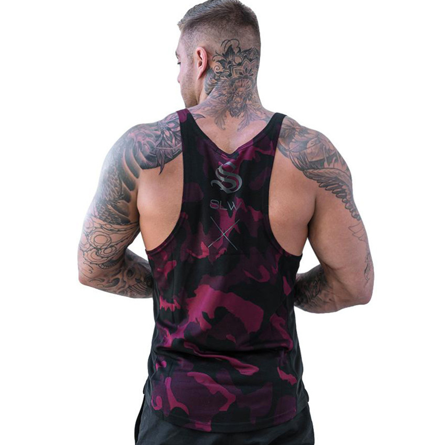 New Mens Camouflage Tank Tops sleeveless Shirt Gyms Fitness Bodybuilding Singlet Sling Vest Male Summer Casual Fashion Clothing