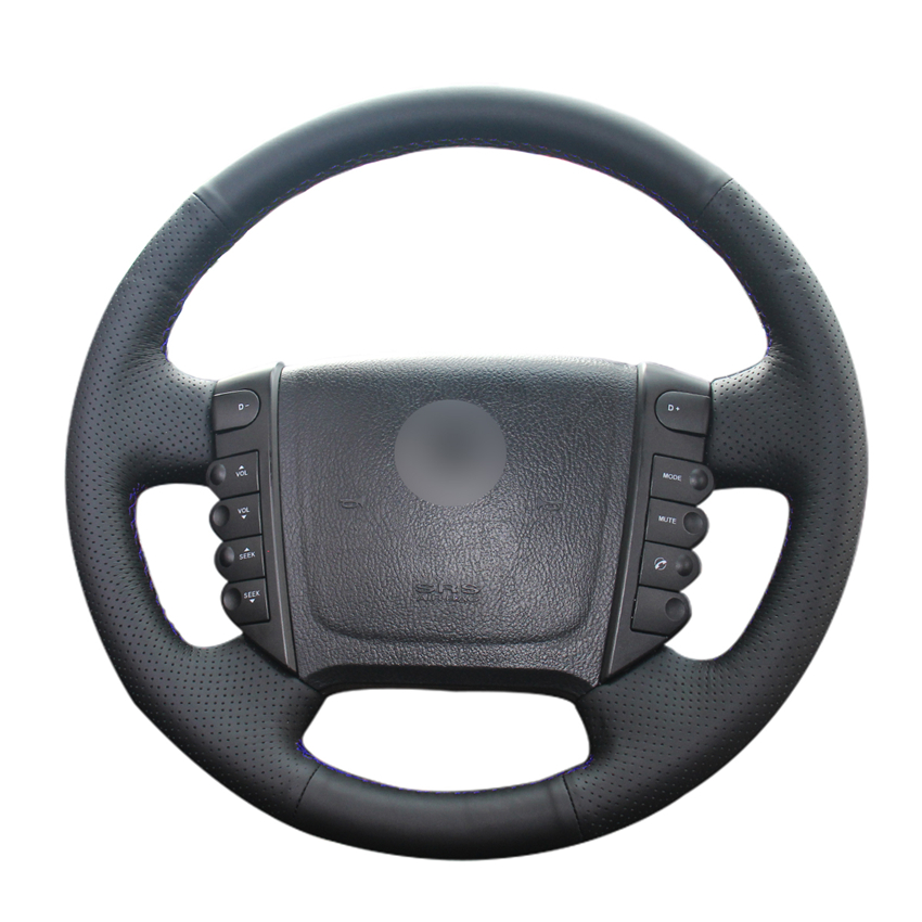 Hand-stitched Black PU Artificial Leather Car Steering Wheel Cover for Ssangyong Rexton Rexton W Rodius Accessories
Hand-stitched Black PU Artificial Leather Car Steering Wheel Cover for Ssangyong Rexton Rexton W Rodius Accessories