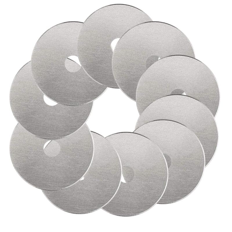 45mm Rotary Cutter And Trimmer Refill Blades For 10PCS Blades For Quilting Scrapbooking Sewing Sharp And Durable
