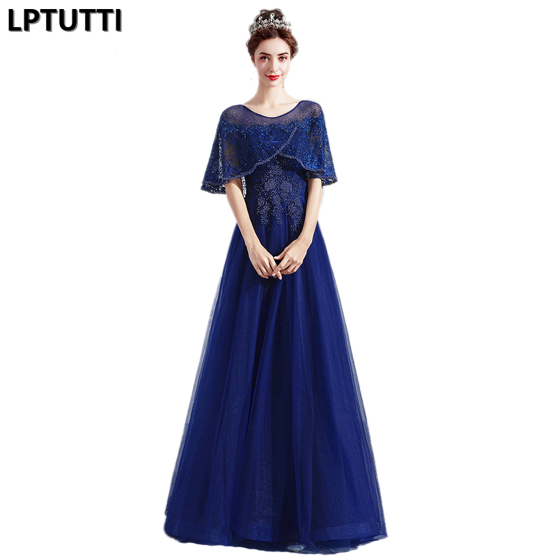 LPTUTTI Beading Embroidery New For Women Elegant Date Ceremony Party Prom Gown Formal Gala Events Luxury Long Evening Dresses, Navy blue
LPTUTTI Beading Embroidery New For Women Elegant Date Ceremony Party Prom Gown Formal Gala Events Luxury Long Evening Dresses, Navy blue