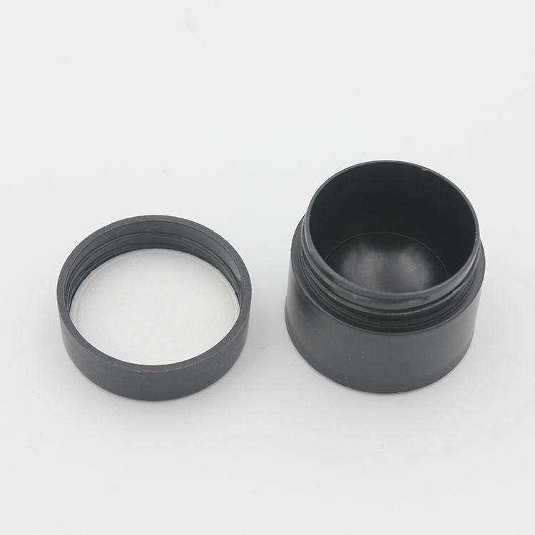 Empty Cosmetic Bottle Container 5g 15g 20g 30g Plastic Cream Jar Makeup Sample Jars Cosmetics Packaging Black