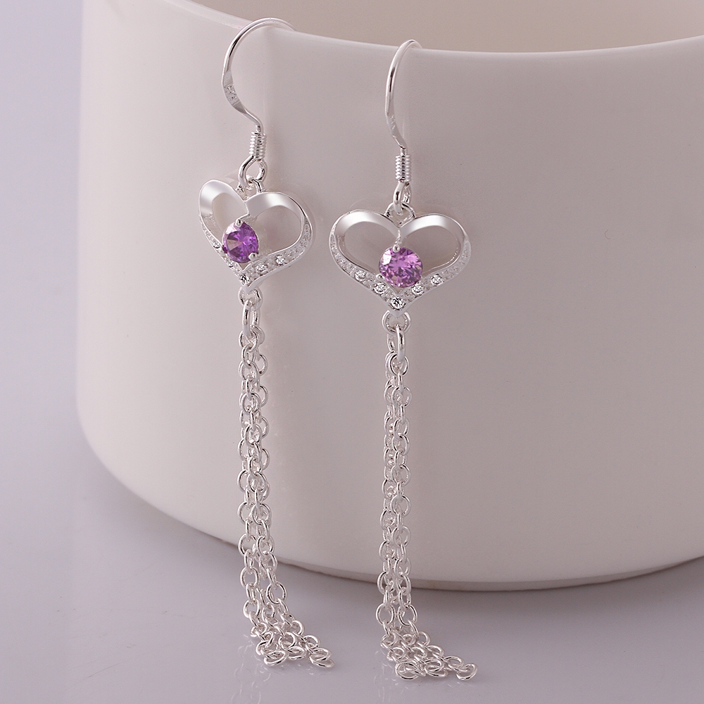 Brand new sterling silver plate Insets straight heart-shaped earrings DFMSE570,women's 925 silver Dangle Chandelier wedding gemstoe earrings
Brand new sterling silver plate Insets straight heart-shaped earrings DFMSE570,women's 925 silver Dangle Chandelier wedding gemstoe earrings