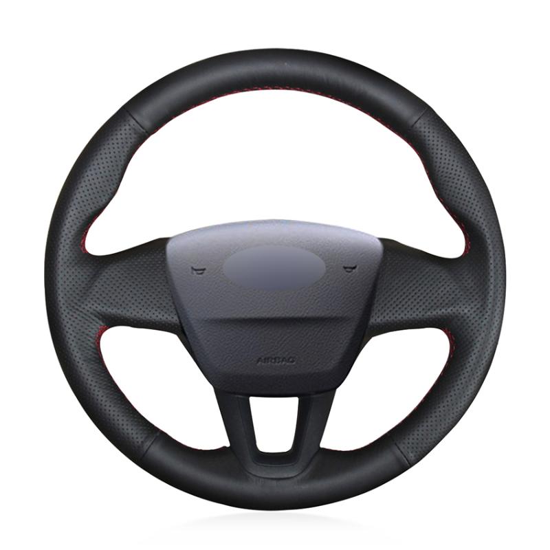 Hand Sew Black Genuine Leather Car Steering Wheel Cover for Focus 3 2015 2016 2017 2018
Hand Sew Black Genuine Leather Car Steering Wheel Cover for Focus 3 2015 2016 2017 2018