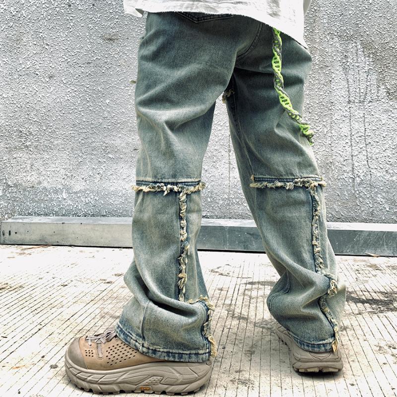 UNCLEDONJM Antique Stitching Jeans Men' Loose Straight Fashion Wide Leg Pants All-match distressed jeans men M L XL XXL, Dark blue
UNCLEDONJM Antique Stitching Jeans Men' Loose Straight Fashion Wide Leg Pants All-match distressed jeans men M L XL XXL, Dark blue