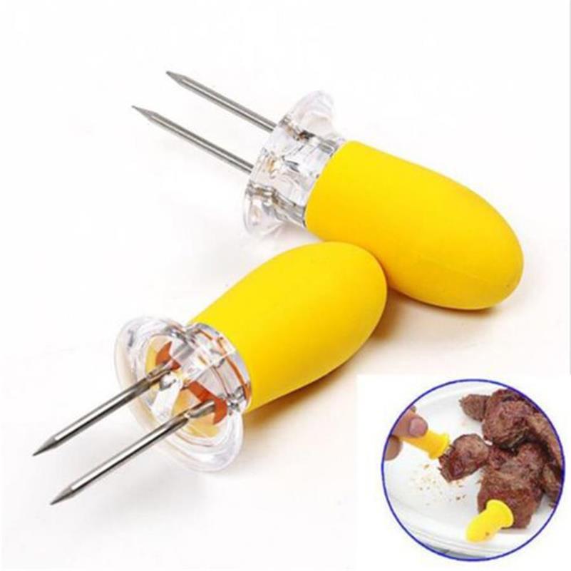 2pcs/set Stainless Steel Corn Forks Durable Food Corn On The Cob Holders Tool Garden Picnic Party Barbecue Fork, Mixed color
2pcs/set Stainless Steel Corn Forks Durable Food Corn On The Cob Holders Tool Garden Picnic Party Barbecue Fork, Mixed color