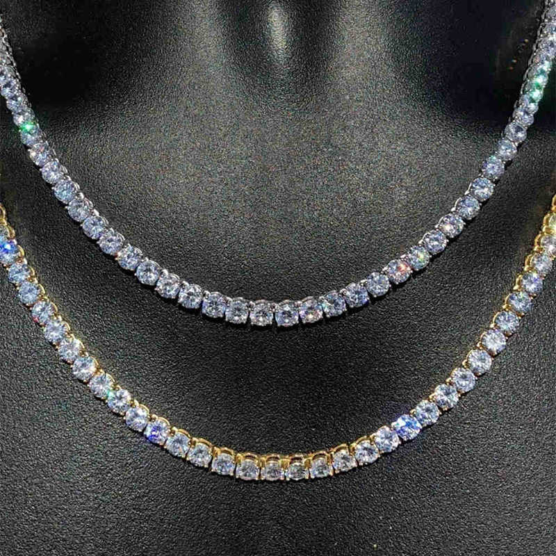 Punk Hiphop Rhinestone Tennis Chain Necklace Men Women Silver Gold Chain Link Necklace Mens Jewelry 6mm Tennis
Punk Hiphop Rhinestone Tennis Chain Necklace Men Women Silver Gold Chain Link Necklace Mens Jewelry 6mm Tennis