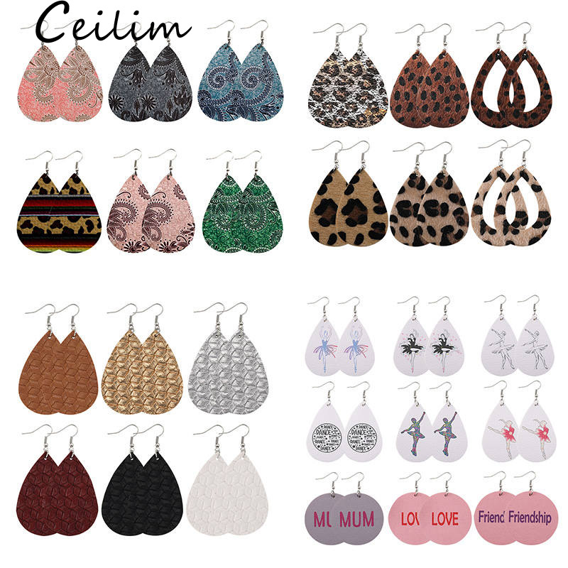 2020 New Fashion Designer PU Leather Earrings for Women Girls Bohemian Vintage Teardrop Oval Drop Silver Hook Earrings Jewelry Gift
2020 New Fashion Designer PU Leather Earrings for Women Girls Bohemian Vintage Teardrop Oval Drop Silver Hook Earrings Jewelry Gift