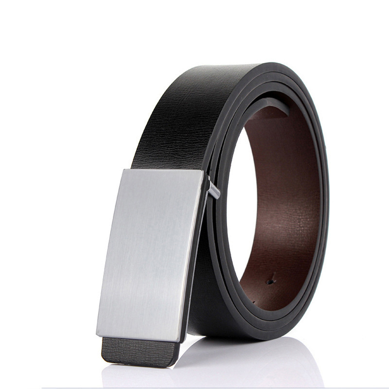 Belts Personalized Leather Belt Men Waistband Custom Engraved Black Smooth Flat Buckle Simple Men's Accessories Father Gift, Silver
Belts Personalized Leather Belt Men Waistband Custom Engraved Black Smooth Flat Buckle Simple Men's Accessories Father Gift, Silver