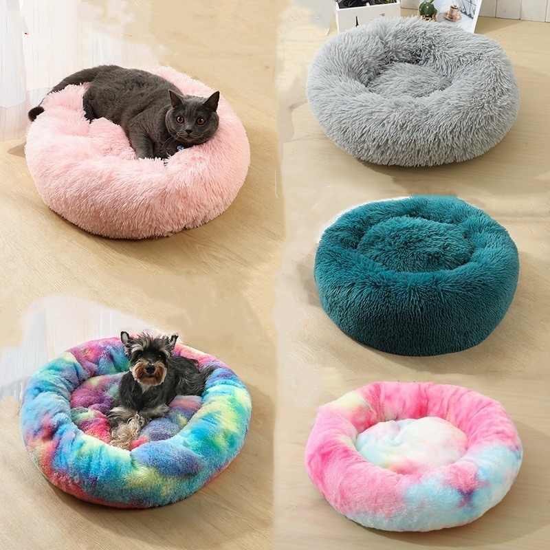 Long Plush Dounts Beds Calming Bed Pet Kennel Super Soft Fluffy Comfortable for Large Dog Cat House Velvet Mats Sofa For Chihuahua Basket, As pic
Long Plush Dounts Beds Calming Bed Pet Kennel Super Soft Fluffy Comfortable for Large Dog Cat House Velvet Mats Sofa For Chihuahua Basket, As pic