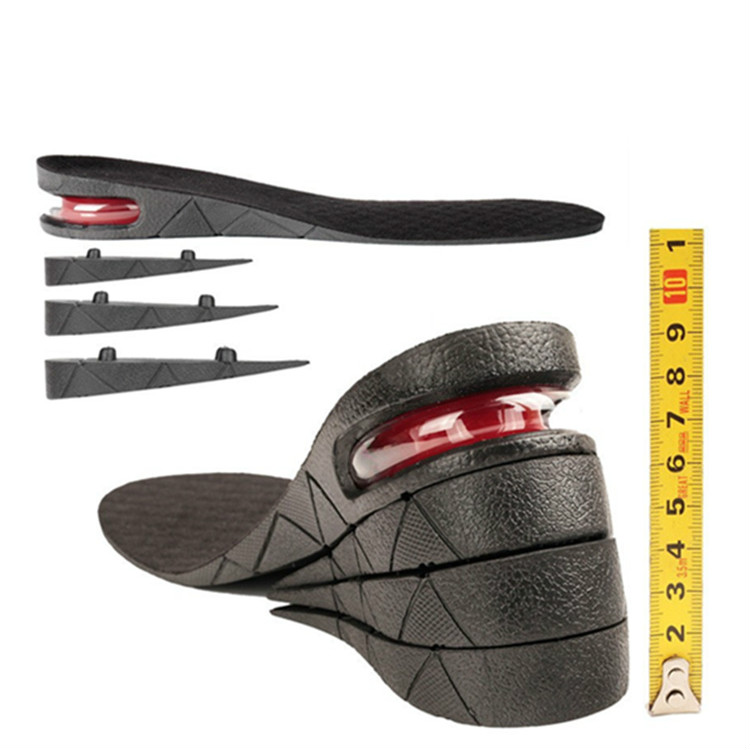 Dropshipping 3-9cm Height Increase Insole Cushion Height Lift Adjustable Cut Shoe Heel Insert Taller ShockArch Support Absorbant Foot Pad