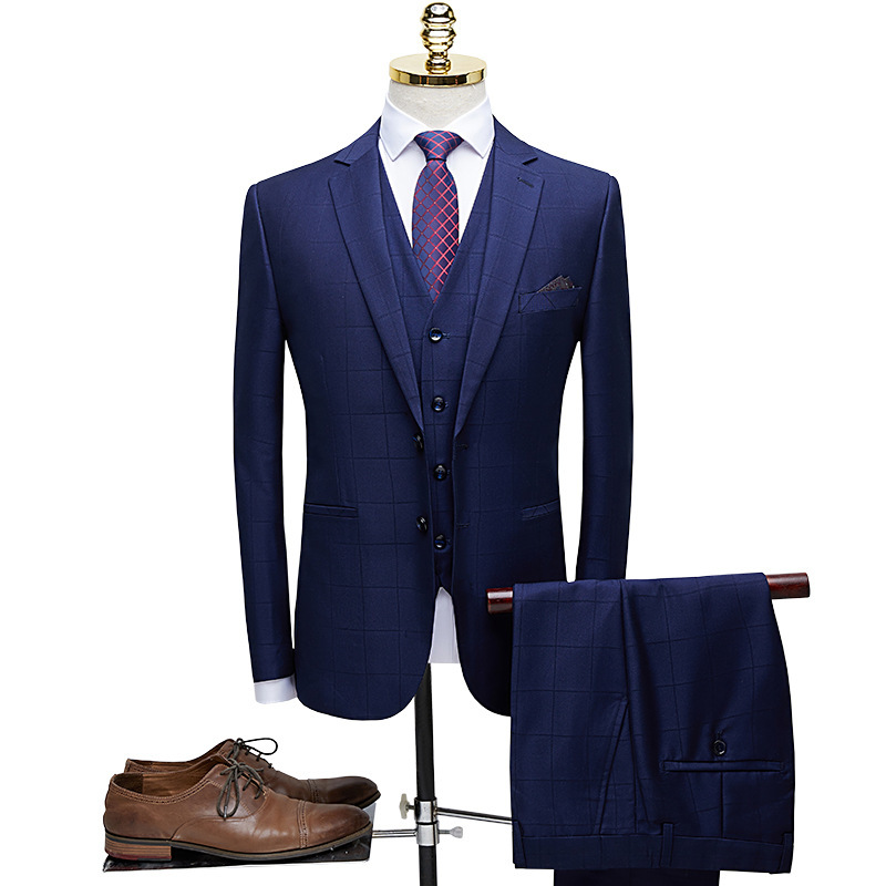 Men' suit high-end high-quality business casual men' suit 3-piece blazer pants vest wedding groom groomsmen dress ropa hombre, Black
Men' suit high-end high-quality business casual men' suit 3-piece blazer pants vest wedding groom groomsmen dress ropa hombre, Black