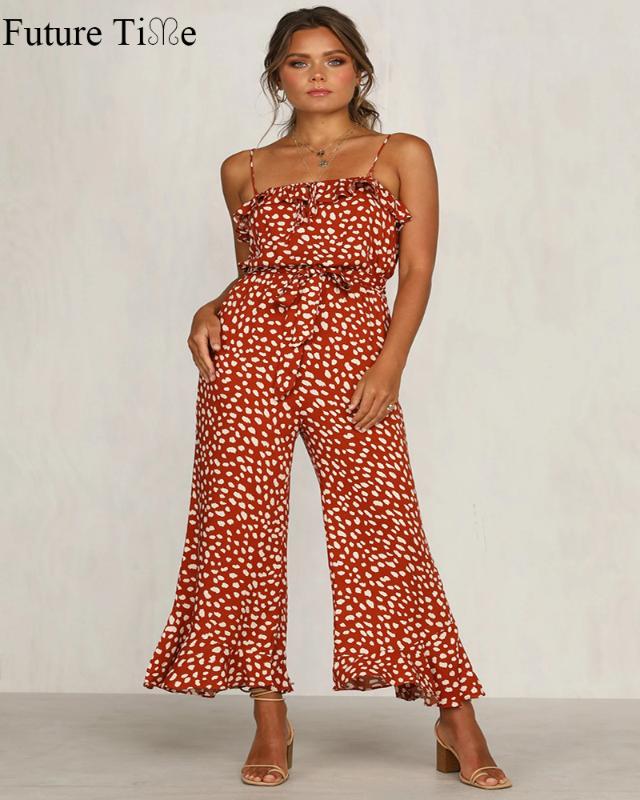 Future Time Female 2020 Spring New Print Wide Leg Pants Women Ruffle Suspender Jumpsuit Women Temperament Office Jumpsuit SP607, Beige
Future Time Female 2020 Spring New Print Wide Leg Pants Women Ruffle Suspender Jumpsuit Women Temperament Office Jumpsuit SP607, Beige