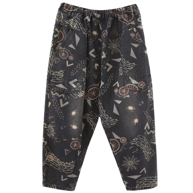 Gray Space With Embroidery Harlan Elastic Waist Big Yards Long Leisure Trousers, Space grey
Gray Space With Embroidery Harlan Elastic Waist Big Yards Long Leisure Trousers, Space grey