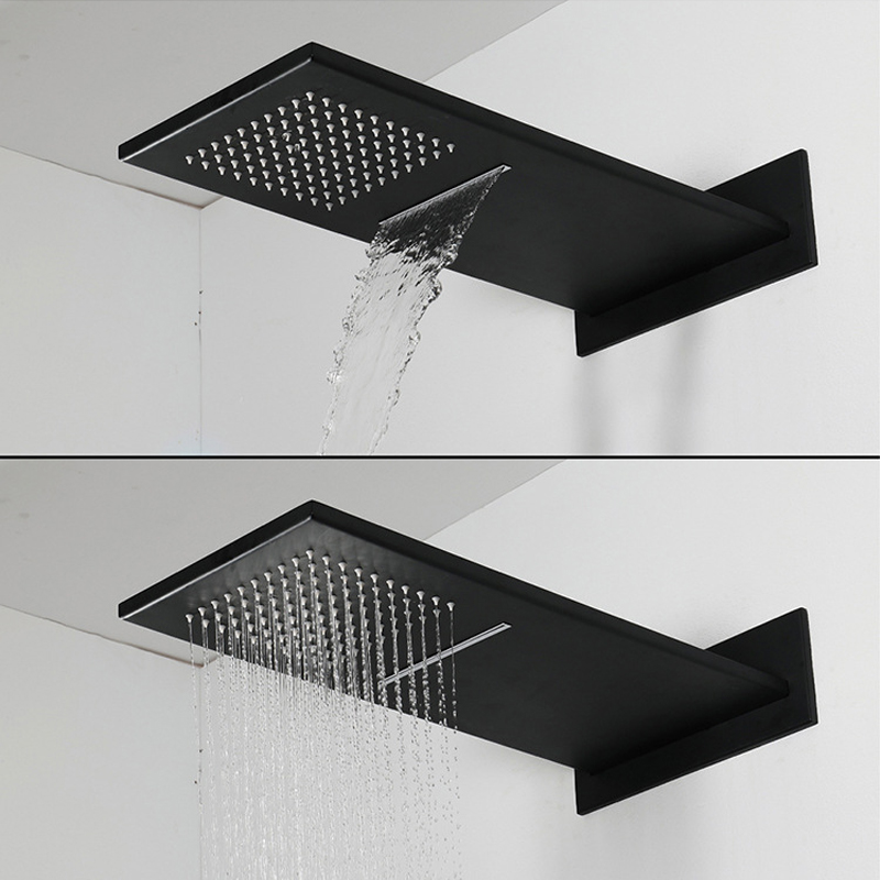 Unique Luxury Black shower Rainfall Waterfall Showerheads rectangular Concealed Shower Head for bathroom bath
Unique Luxury Black shower Rainfall Waterfall Showerheads rectangular Concealed Shower Head for bathroom bath