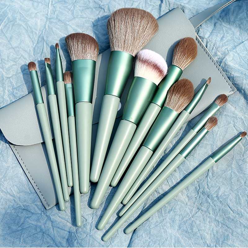 Morandi Fresh Green Makeup Brush Set Maquillaje Profesional Eyeshadow Lip Powder Foundation Blush Soft Makeup Brueshes With Bag
Morandi Fresh Green Makeup Brush Set Maquillaje Profesional Eyeshadow Lip Powder Foundation Blush Soft Makeup Brueshes With Bag