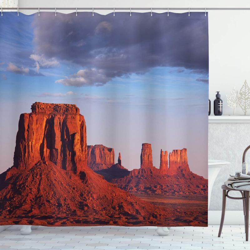 USA Shower Curtain Monument Valley of Utah USA Sandstone Natural Environment Cloudscape Picture Print Bathroom Decor Set
USA Shower Curtain Monument Valley of Utah USA Sandstone Natural Environment Cloudscape Picture Print Bathroom Decor Set