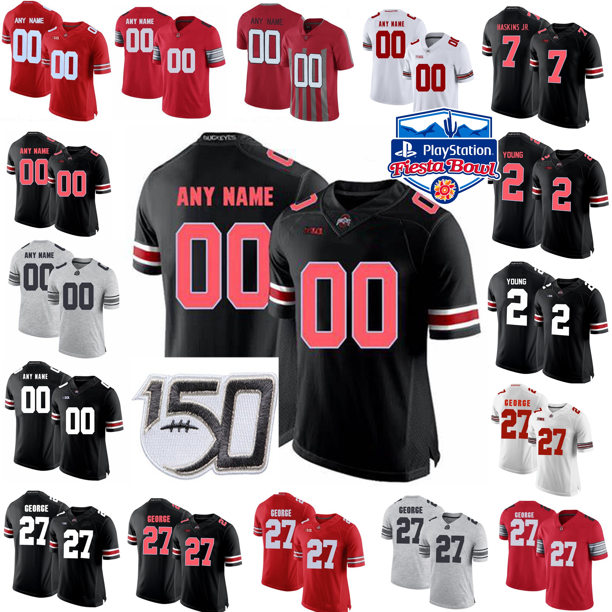 Ohio State Buckeyes 150TH College Football Jerseys Womens Justin Fields Jersey Chase Young Haskins Jr Eddie George Elliott Custom Stitched, Black
Ohio State Buckeyes 150TH College Football Jerseys Womens Justin Fields Jersey Chase Young Haskins Jr Eddie George Elliott Custom Stitched, Black