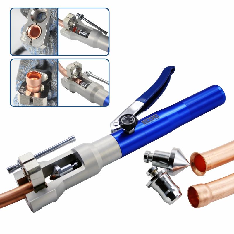 Universal 2 in 1 Hydraulic Tube Expander and Flaring Tool Kit for 5-22mm( 3/16 to 7/8 inch) Soft HVAC Copper Tube Extrusion Tool
Universal 2 in 1 Hydraulic Tube Expander and Flaring Tool Kit for 5-22mm( 3/16 to 7/8 inch) Soft HVAC Copper Tube Extrusion Tool