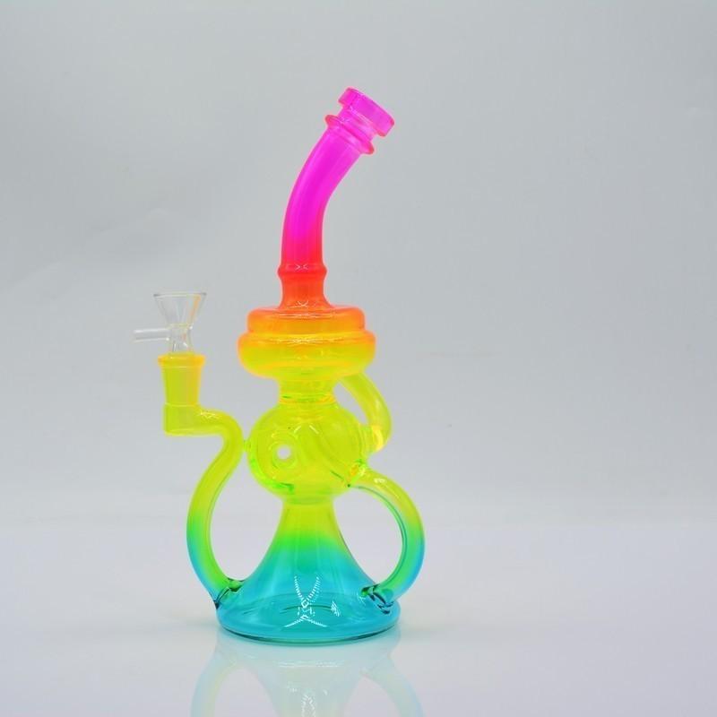 Rasta Recycler Bong 10 inch Unique Glass Water Bong hot sell Heady Glass Dab Rig With Banger Frosted Oil Rig
Rasta Recycler Bong 10 inch Unique Glass Water Bong hot sell Heady Glass Dab Rig With Banger Frosted Oil Rig