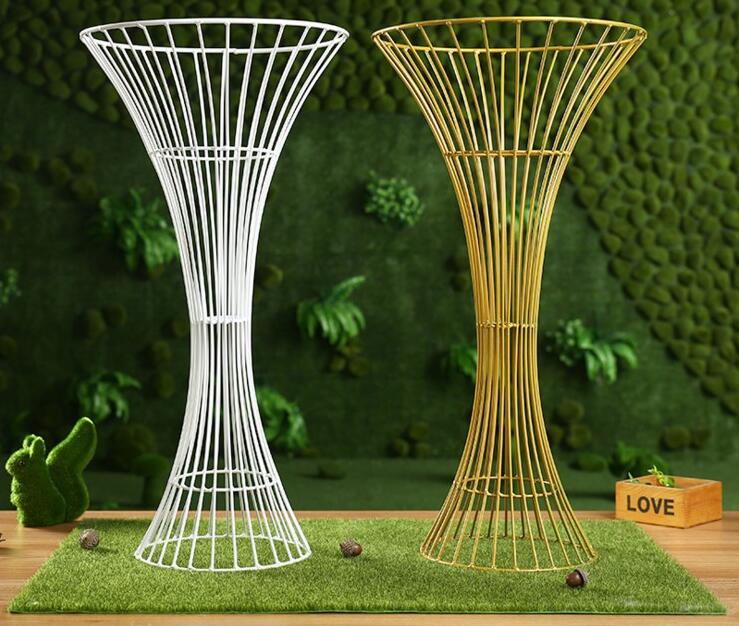 2019 Mermaid Flower Vase Stand Metal Road Lead Flower Stand For Wedding Party Table Centerpiece Decorations