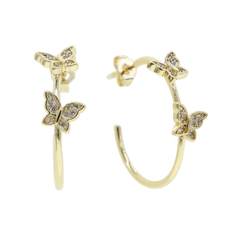 Hoop & Huggie Cz Paved Mini Butterfly Earring Jewelry Zircon Earrings Smart For Women Gift
Hoop & Huggie Cz Paved Mini Butterfly Earring Jewelry Zircon Earrings Smart For Women Gift