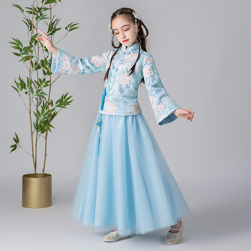 Chinese Style Flower Girls Dress For Wedding Party Dresses Evening Christmas Girl long Costume Princess Children Fancy Dress
Chinese Style Flower Girls Dress For Wedding Party Dresses Evening Christmas Girl long Costume Princess Children Fancy Dress