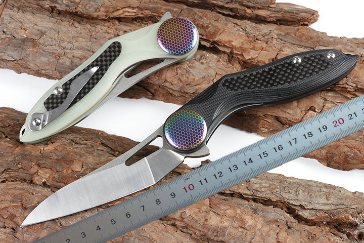 New Arrival Flipper Folding Knife D2 Satin Blade G10 + Carbon Fiber Handle Ball Bearing EDC Pocket Folding Knives
New Arrival Flipper Folding Knife D2 Satin Blade G10 + Carbon Fiber Handle Ball Bearing EDC Pocket Folding Knives