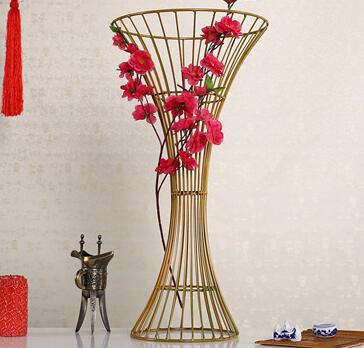 2019 Mermaid Flower Vase Stand Metal Road Lead Flower Stand For Wedding Party Table Centerpiece Decorations