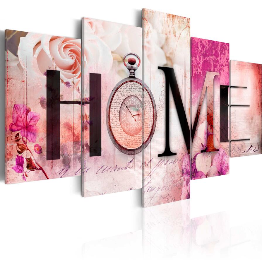 Home Sweet Home Art Unframed Print Canvas Wall Painting Picture Mural Home Christmas Decor ( No Frame )