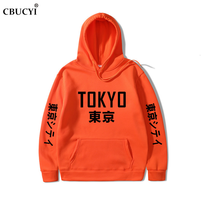 2019 New Arrival Japan Harajuku Hoodies Tokyo City Printing Pullover Sweatshirt Hip Hop Streetwear Men/Women Hooded Sweatshir Y191030