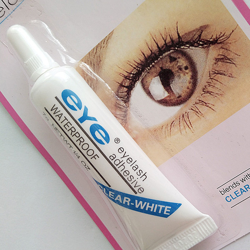 Dark & White Eye Lash Glue Makeup Adhesive Waterproof False Eyelashes Adhesives with packing Practical Eyelash