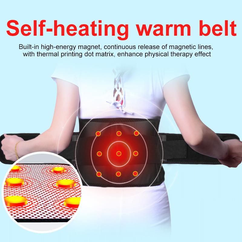 

Brace Sport Accessories Winter Body Care Waist Office Worker Back Warmer Belt Self-Heating Protection Adjustable, As pic