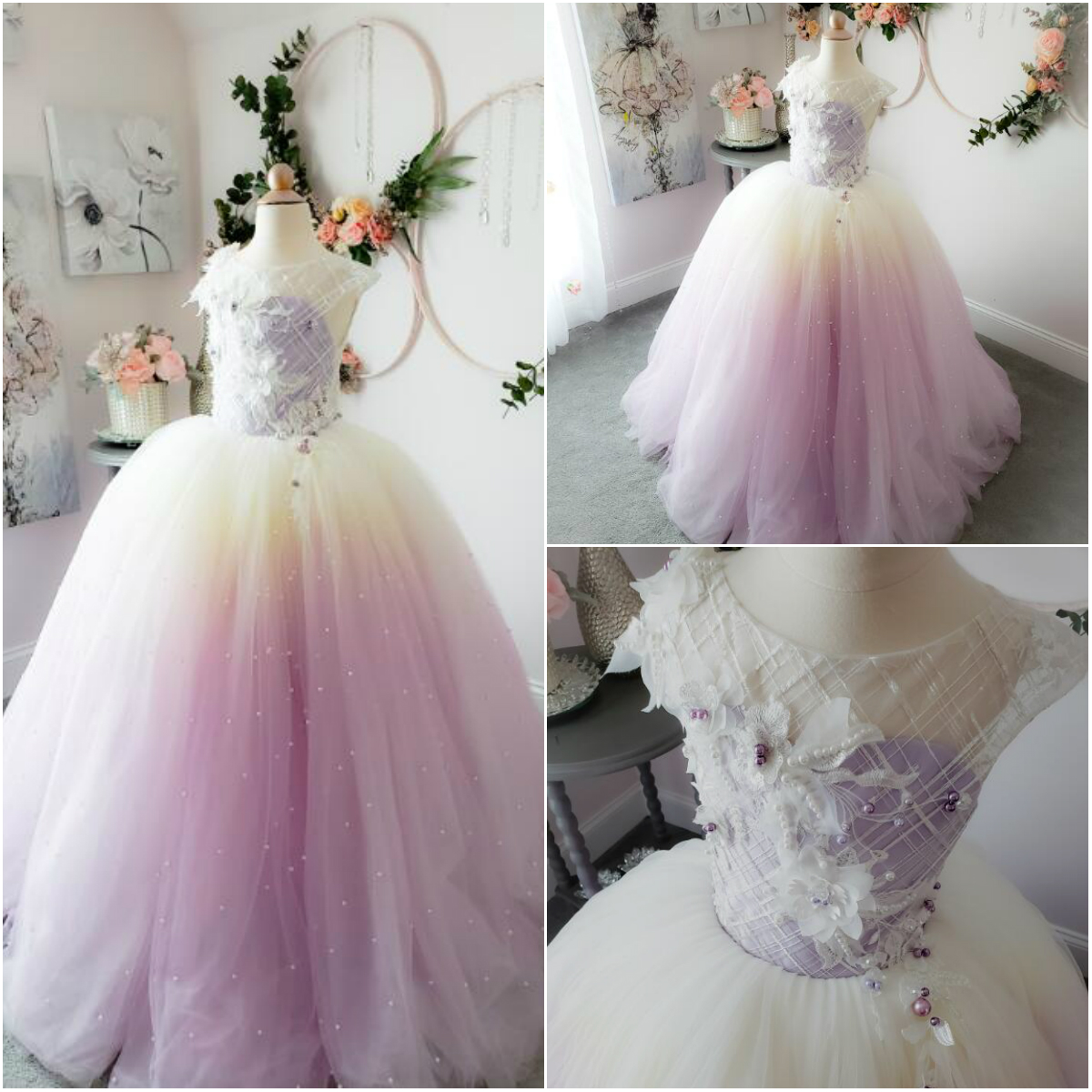 Lovely 2020 Flower Girls Dresses Dreamy Gradient Color Ball Gown Girls Wear For Wedding Pearls Sleeveless Rhinestone Girls Party Dress, Silver
Lovely 2020 Flower Girls Dresses Dreamy Gradient Color Ball Gown Girls Wear For Wedding Pearls Sleeveless Rhinestone Girls Party Dress, Silver