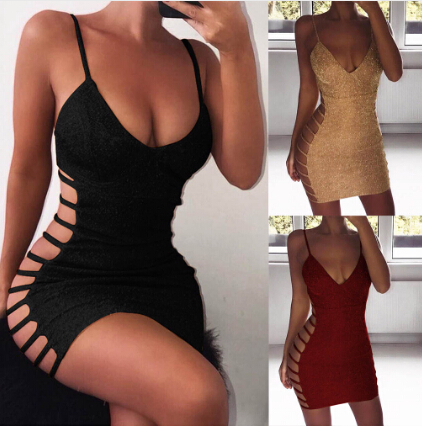 Women Sexy Bodycon Dress Sleeveless V Neck Spaghetti Strap Stretchy Package Hip Short Mini Dress Womens Club Dress Vestido
Women Sexy Bodycon Dress Sleeveless V Neck Spaghetti Strap Stretchy Package Hip Short Mini Dress Womens Club Dress Vestido