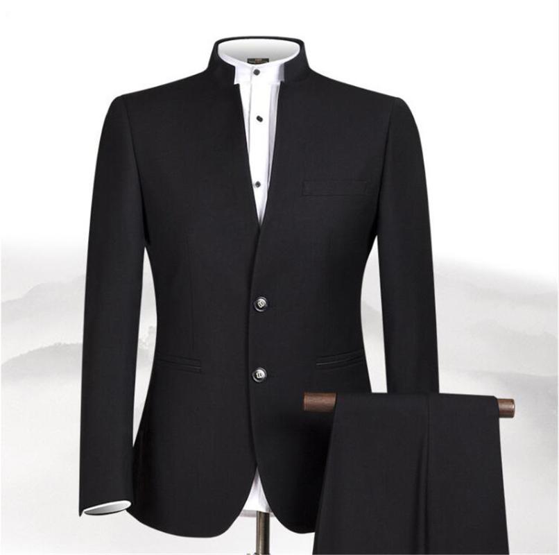 2020 New Style Men Chinese Tunic Collar Bridegroom Suit Formal Wear Dress Slim Fit Mens Suits Groom Wedding Blazer Costume Homme, Black
2020 New Style Men Chinese Tunic Collar Bridegroom Suit Formal Wear Dress Slim Fit Mens Suits Groom Wedding Blazer Costume Homme, Black