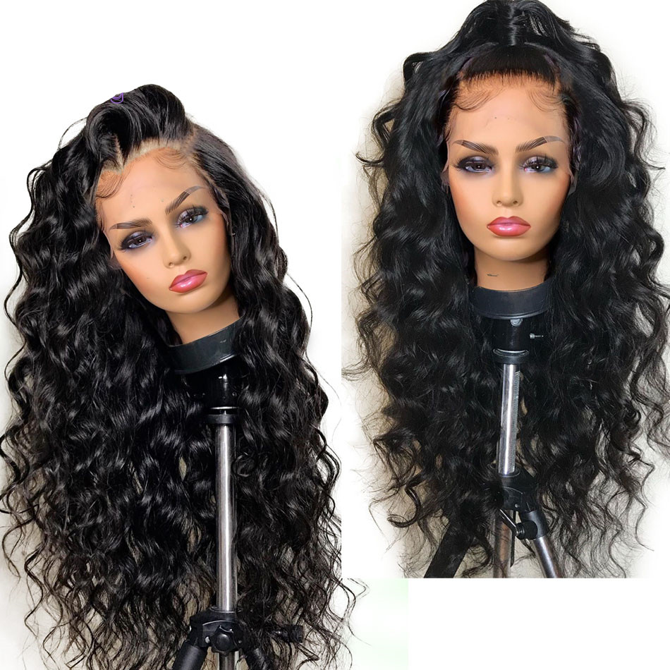 Full Frontal Wigs Loose Deep Wave Lace Front Human Hair Wig Pre Plucked with Baby Hairs 20 Inch Glueless hd transparent swiss 150% Density Diva1