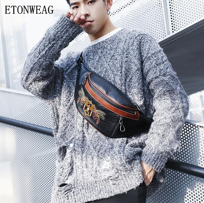 Factory wholesale men handbag original design embroidery chest bag street cool bee embroiderys messenger handbags fashion leather shoulder bags, Black
Factory wholesale men handbag original design embroidery chest bag street cool bee embroiderys messenger handbags fashion leather shoulder bags, Black