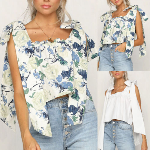 NEW Women' Hot Fashion Sexy Casual Strapped Tank Crop Tops Vest Beach Sleeveless Blouse, White
NEW Women' Hot Fashion Sexy Casual Strapped Tank Crop Tops Vest Beach Sleeveless Blouse, White