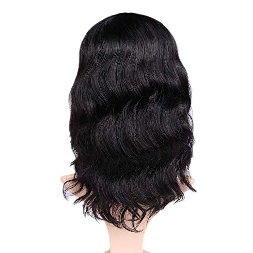 Short Lace Frontal Wig Pre Plucked Hairline natural wavy bob Brazilian Virgin Hair Loose Wave Human Wigs Glueless 130% Densit