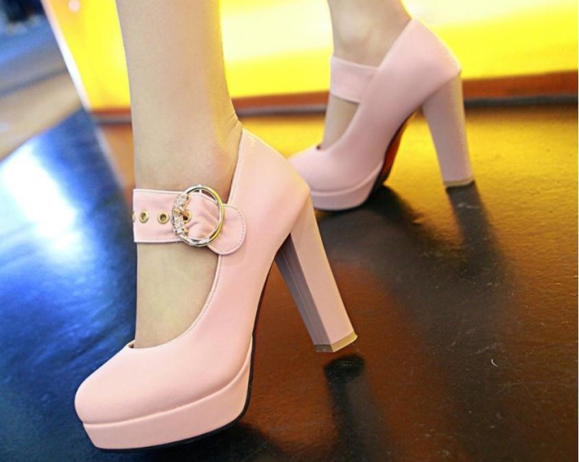 2019 Women's shoes in Spring and Autumn with New style High heel Coarse heel round head waterproof table @72, White
2019 Women's shoes in Spring and Autumn with New style High heel Coarse heel round head waterproof table @72, White