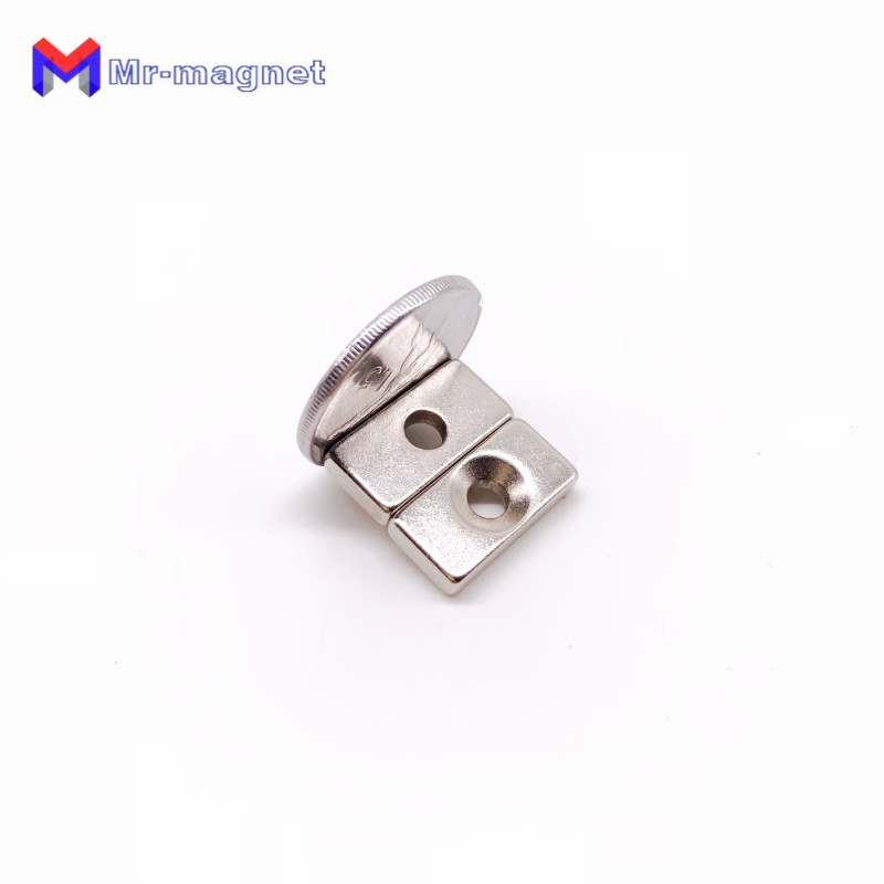 imanes hot sale imanes de nevera 20pcs lot f25x10x4 mm hole 5mm n35 strong square ndfeb magnet 25104 neodymium magnets 25x10x44mm