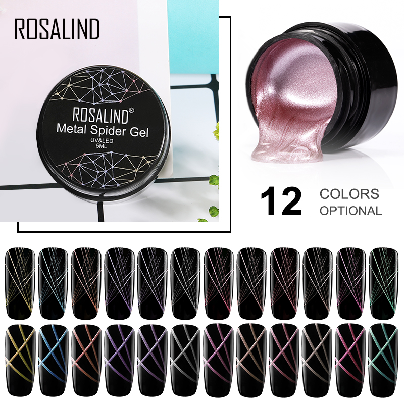 ROSALIND Gel Hybrid Varnishes Nail Art 5ML Metal Spider vernis Gel UV Lak Design Line Drawing Primer Silk Spider Polish, Rcrg
ROSALIND Gel Hybrid Varnishes Nail Art 5ML Metal Spider vernis Gel UV Lak Design Line Drawing Primer Silk Spider Polish, Rcrg