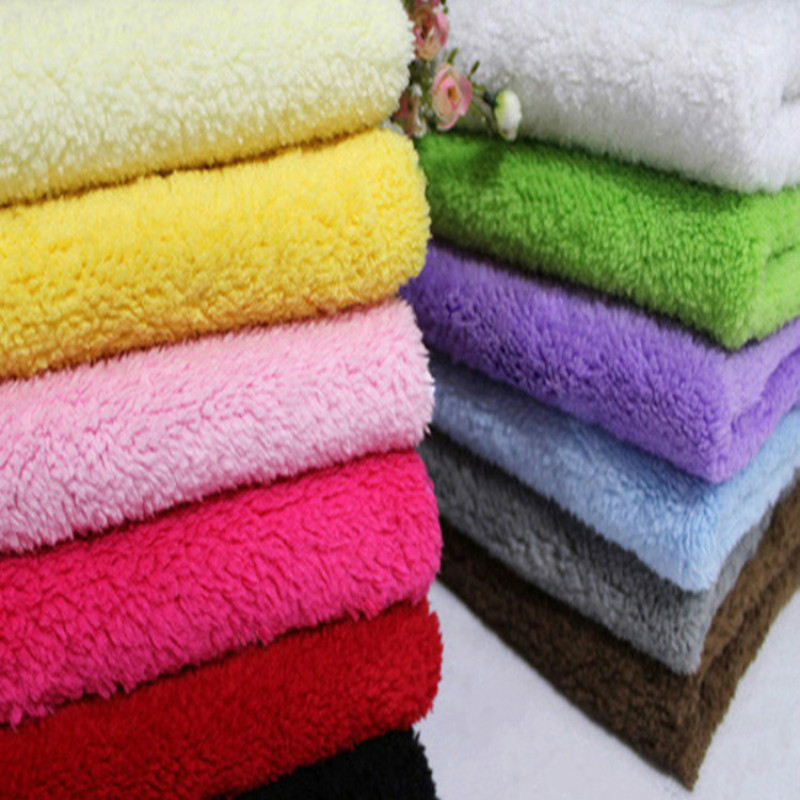 Width 63" Velveteen Polar Fleece Plush Fabric Berber Doll Cloth Super Warm Clothing Lining Material By the Half-Metre