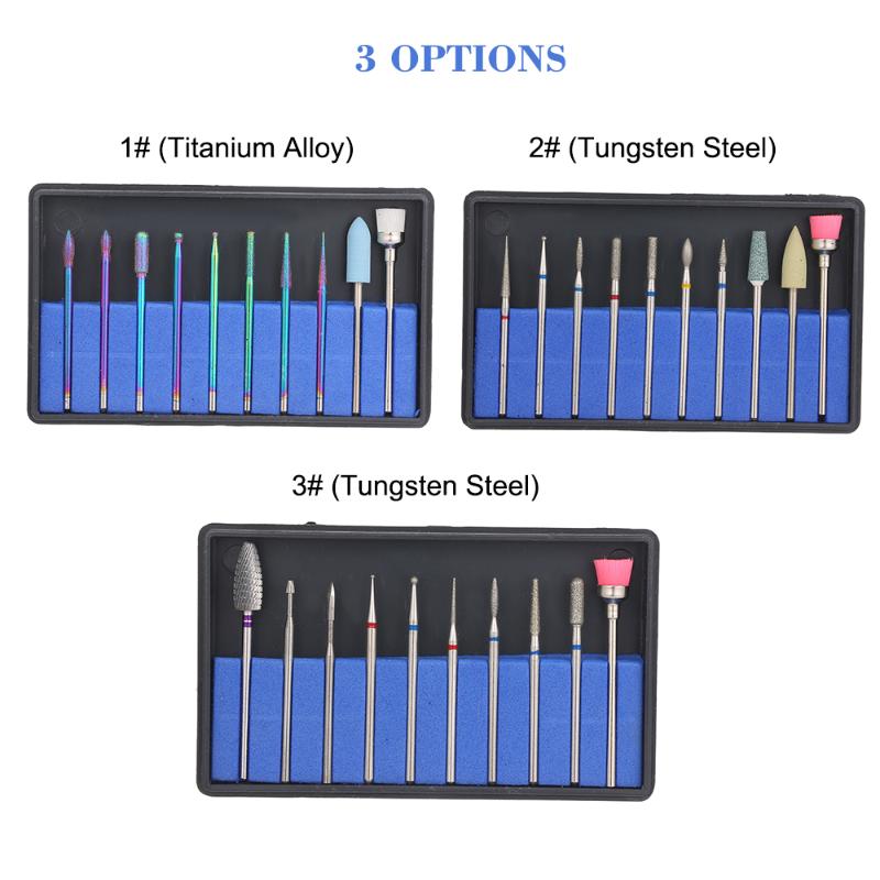 10pcs Nail Drill Bits with Storage Case Pedicure & Manicure Drill Bit Set for Removing Nail Gel & Cuticle Grinding
10pcs Nail Drill Bits with Storage Case Pedicure & Manicure Drill Bit Set for Removing Nail Gel & Cuticle Grinding