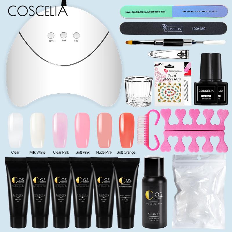 COSCELIA 6pcs/set Builder Gel Extending Crystal Jelly Gum Set Nails Kit UV French Nail Art Manicure Tips Decoration
COSCELIA 6pcs/set Builder Gel Extending Crystal Jelly Gum Set Nails Kit UV French Nail Art Manicure Tips Decoration