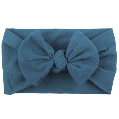 Xmas Bohemian cotton girl baby bow Headband Wave point Turban Twist Head Wrap Twisted Knot Soft Hair band Headbands Bandanas