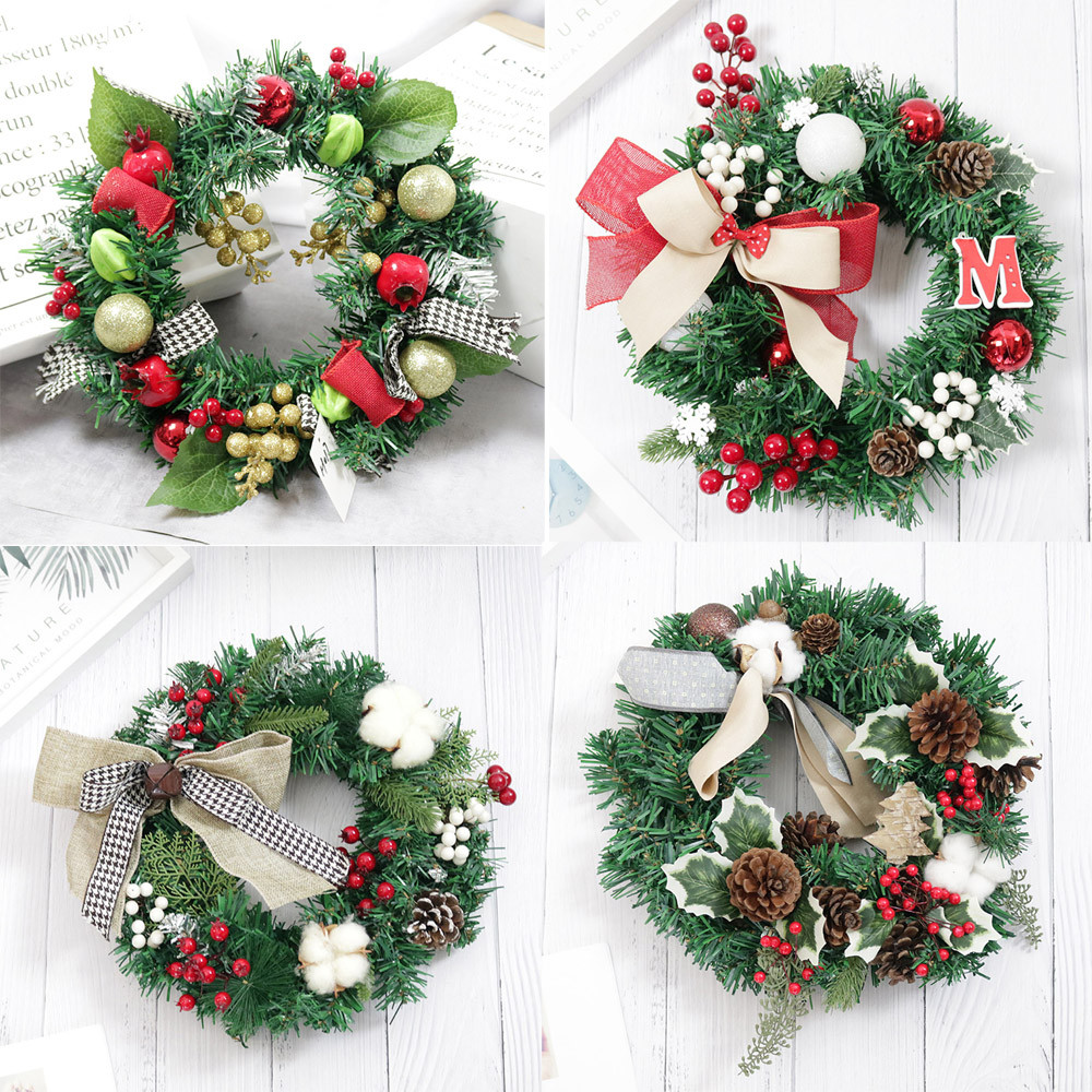 30cm Christmas Wreath Door Wall Ornament Garland Decoration Christmas Present New Year Wreath 1095
30cm Christmas Wreath Door Wall Ornament Garland Decoration Christmas Present New Year Wreath 1095