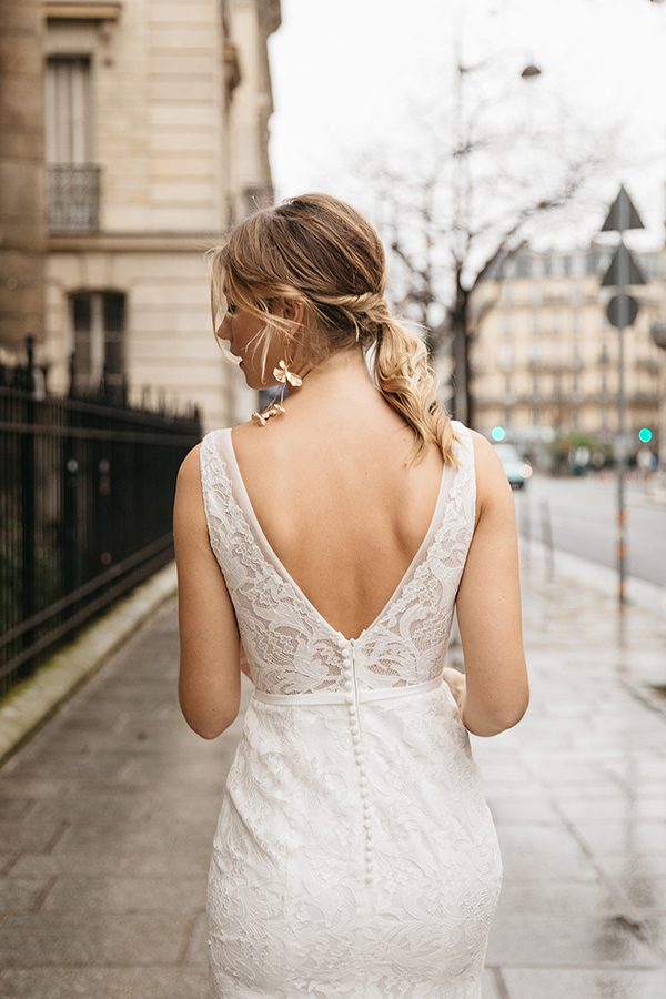 Daisy Brides 2019 Mermaid Wedding Dresses V Neck Lace Appliqued Sweep Train Bohemian Wedding Dress Custom Made Plus Size Vestidos De Novia