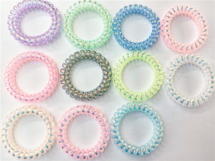 Spot Symphony Transparent AB Good Bright Silver Phone Coil Plastic Spring Hair Ring Telephone Line Hair Circle Manufacturer Wholesale, Pink
Spot Symphony Transparent AB Good Bright Silver Phone Coil Plastic Spring Hair Ring Telephone Line Hair Circle Manufacturer Wholesale, Pink